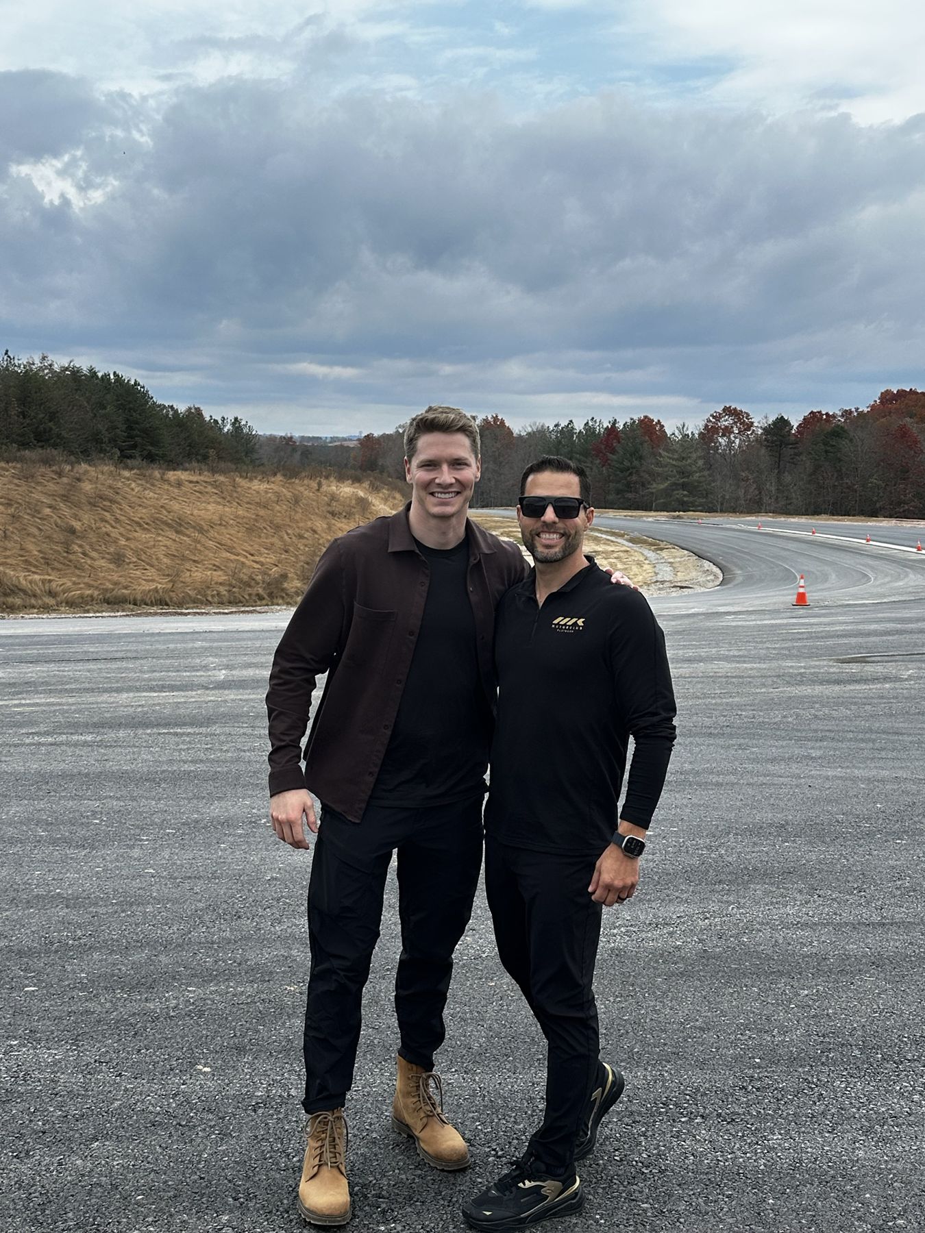 Jason on the newly paved Flatrock Motorclub circuit